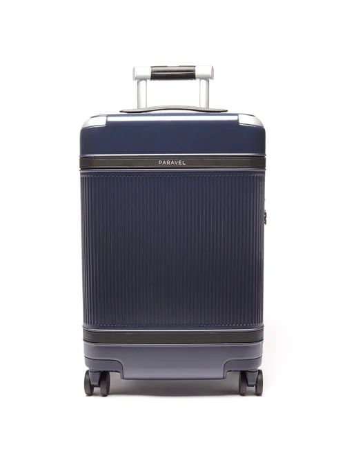 Paravel - Aviator Plus Ribbed Cabin Suitcase - Mens - Navy Multi | Matches (US)