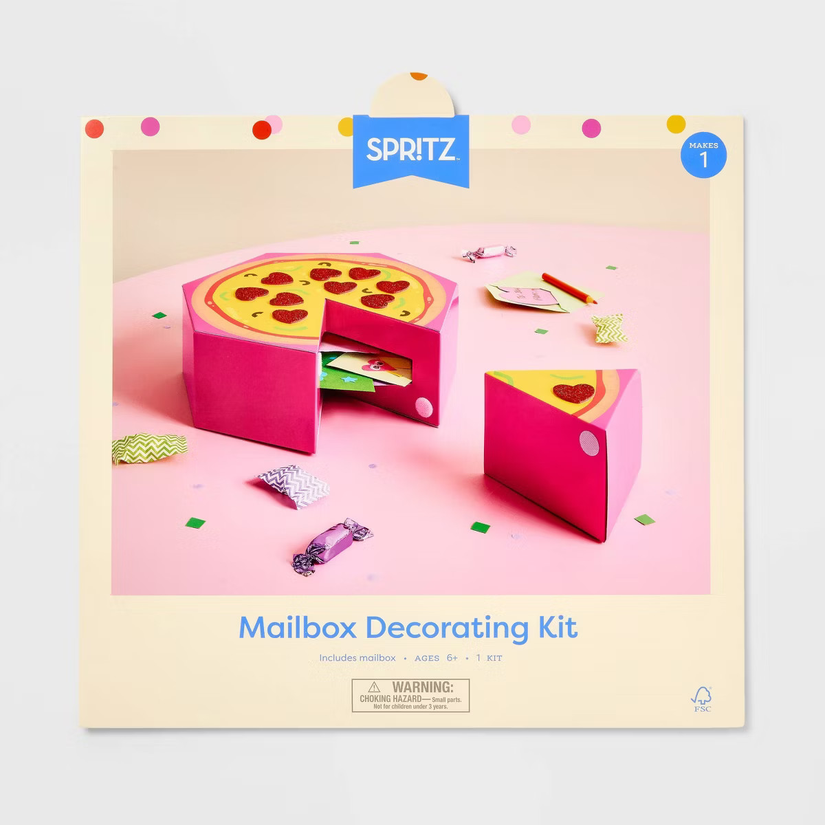 Valentine's Day Pizza Character Box - Spritz™ | Target