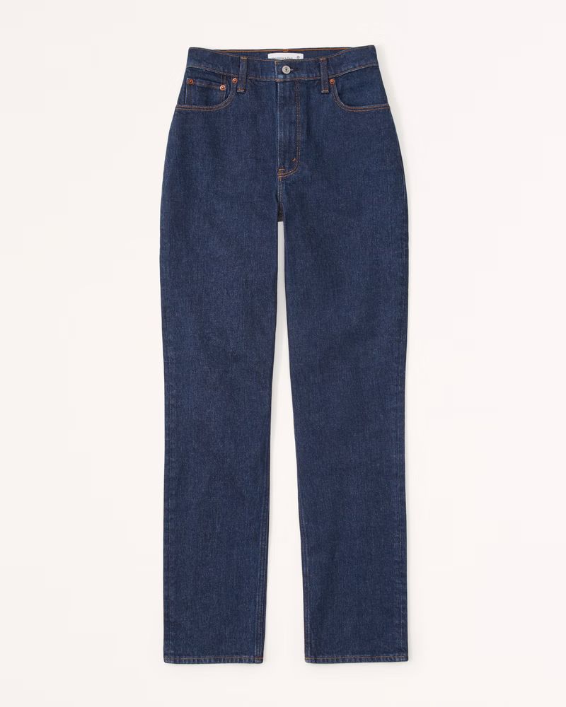 Curve Love Ultra High Rise 90s Straight Jean | Abercrombie & Fitch (US)