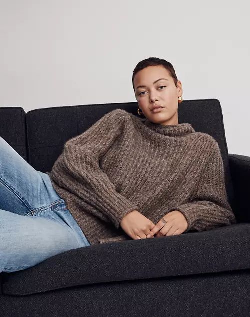 Loretto Mockneck Pullover Sweater | Madewell