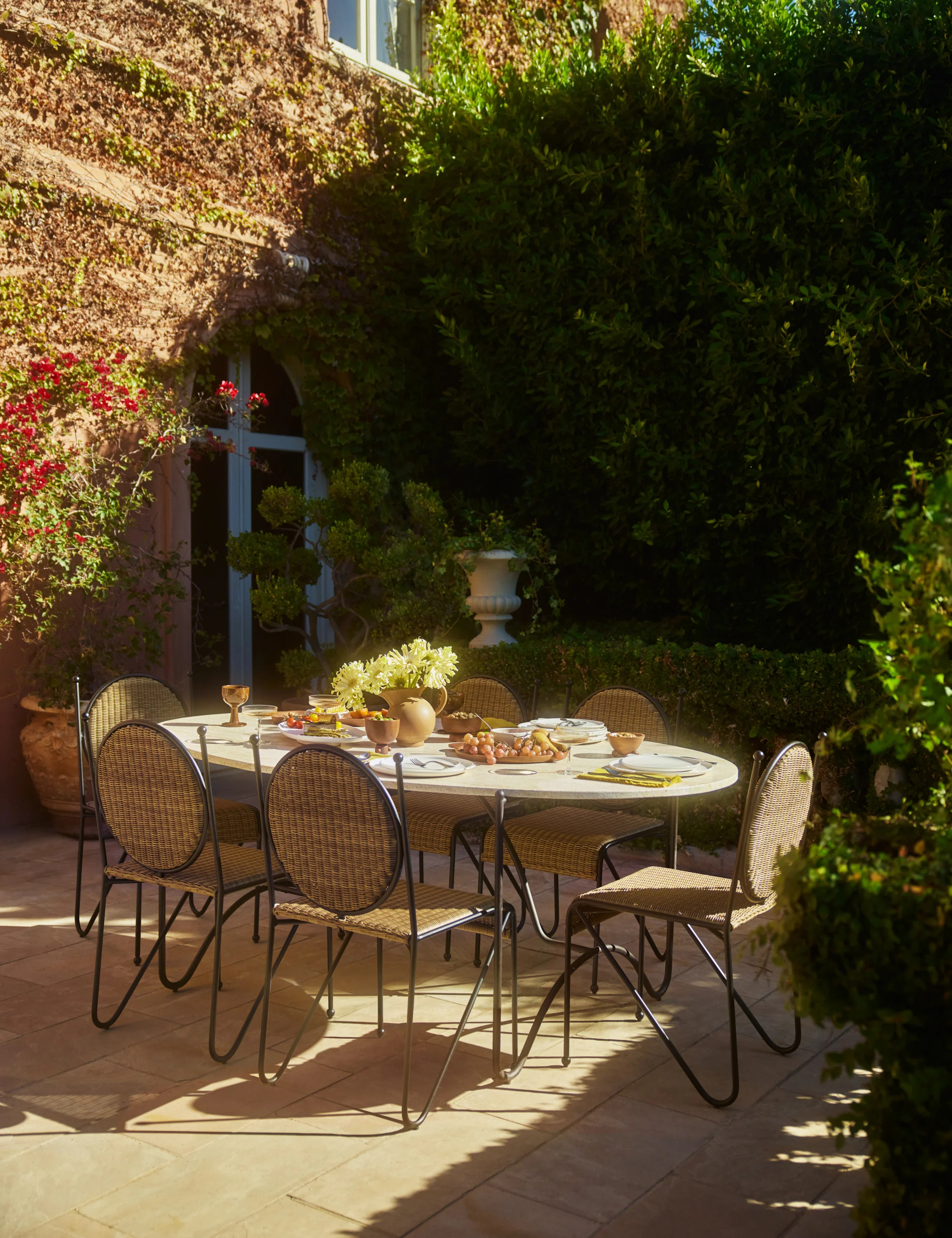 Peggy Outdoor Oval Dining Table by Sarah Sherman Samuel | Lulu and Georgia 