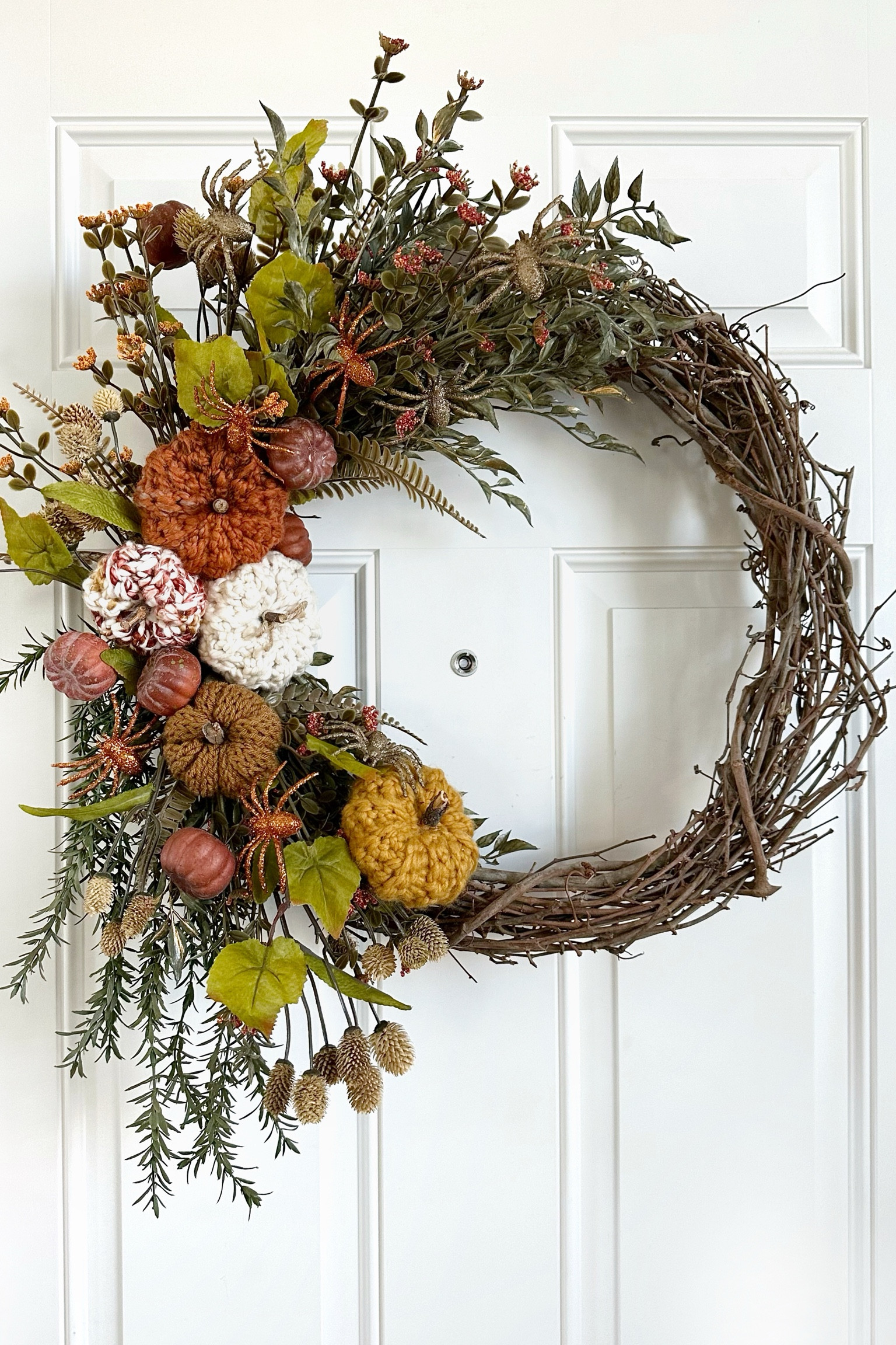 Everything you need to make an easy Fall Crochet Pumpkin Wreath. Full instructions on my blog simplymadebyerin.com

#LTKDIY #LTKCrafts

#LTKSeasonal #LTKHome
