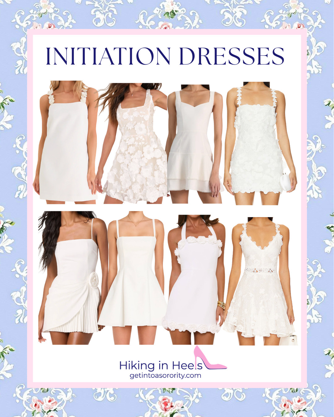 white sorority initiation dresses 🤍✨ 

 #LTKootd #LTKU #LTKBeauty