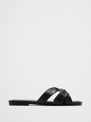 Vegan Leather Crossover Sandal | Banana Republic Factory
