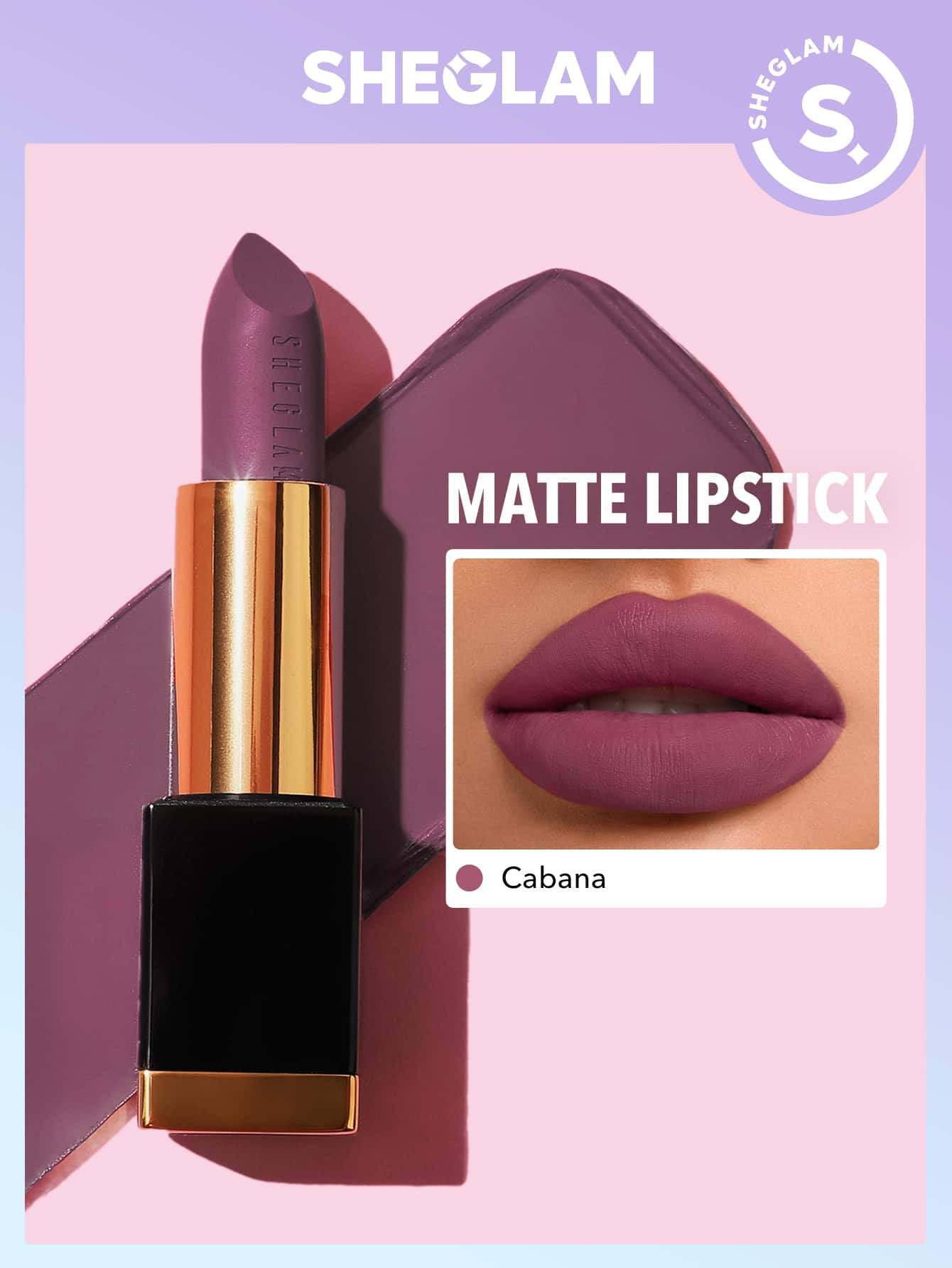 SHEGLAM Matte Allure Lipstick - Cabana | SHEIN
