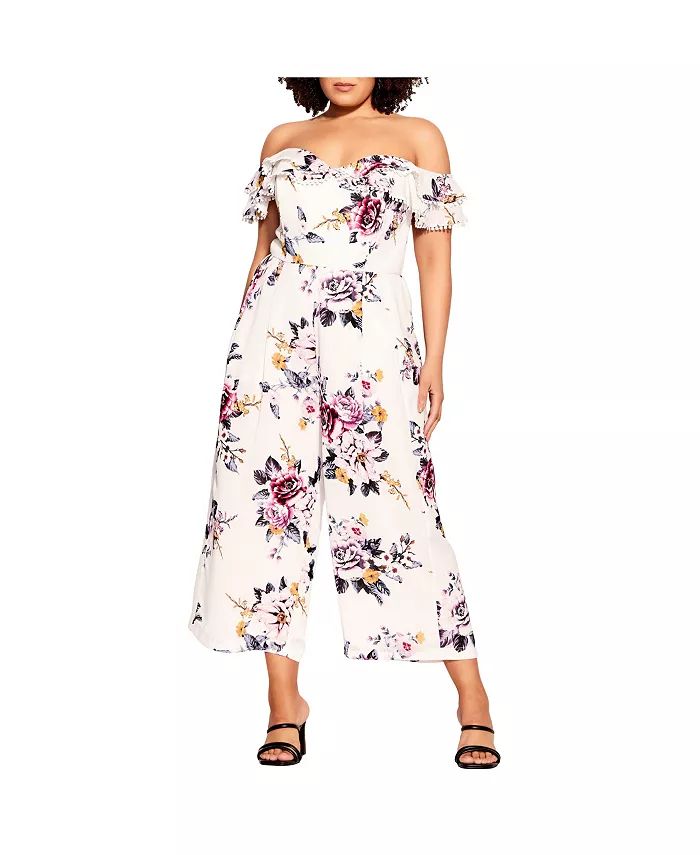 CITY CHIC Plus Size Summer Jumpsuit - Macy's | Macy's