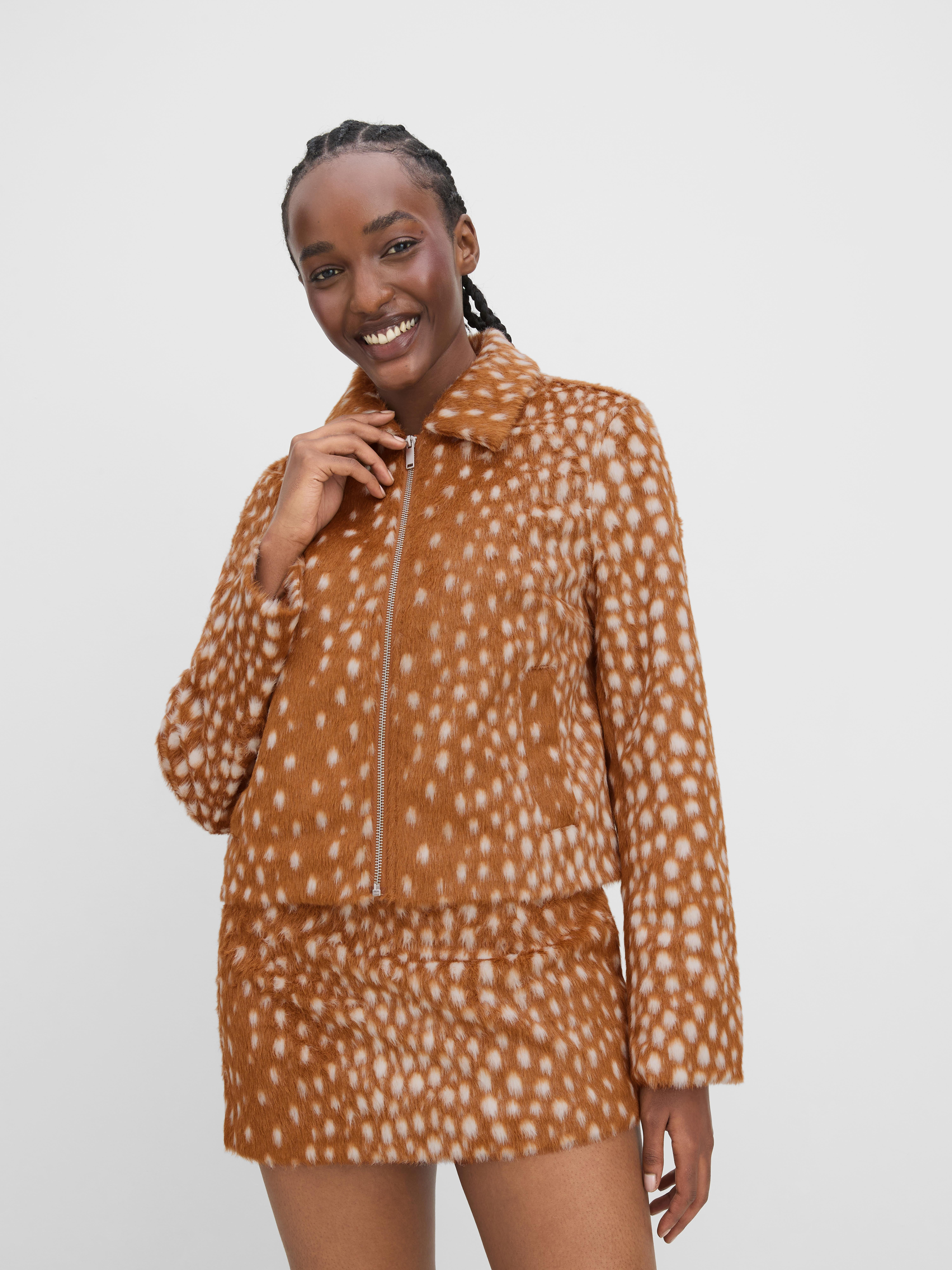 The Primark Scene | Faux Fur Deer Print Jacket | Primark UK