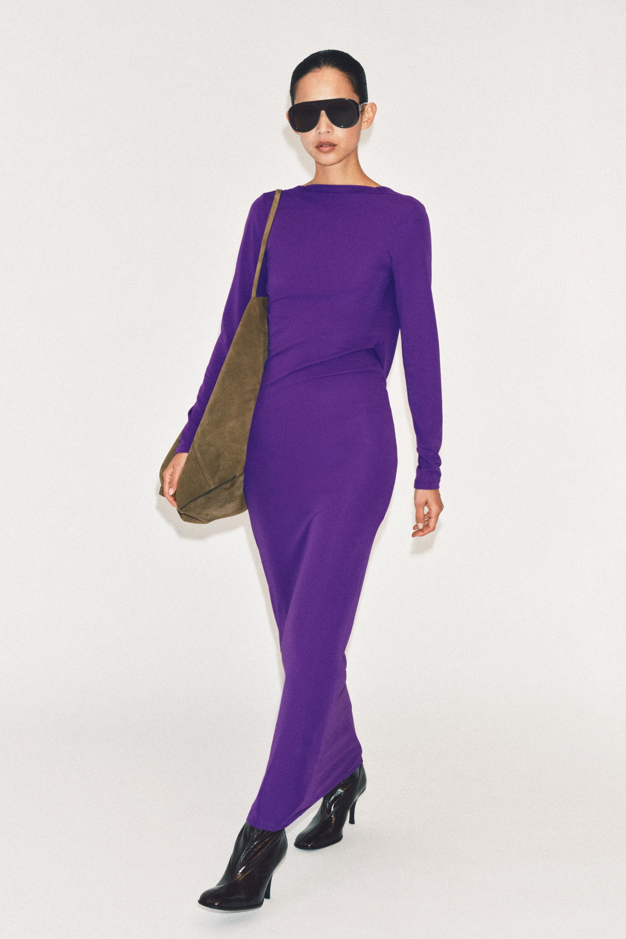 DRAPED OPEN-BACK DRESS | Zara US