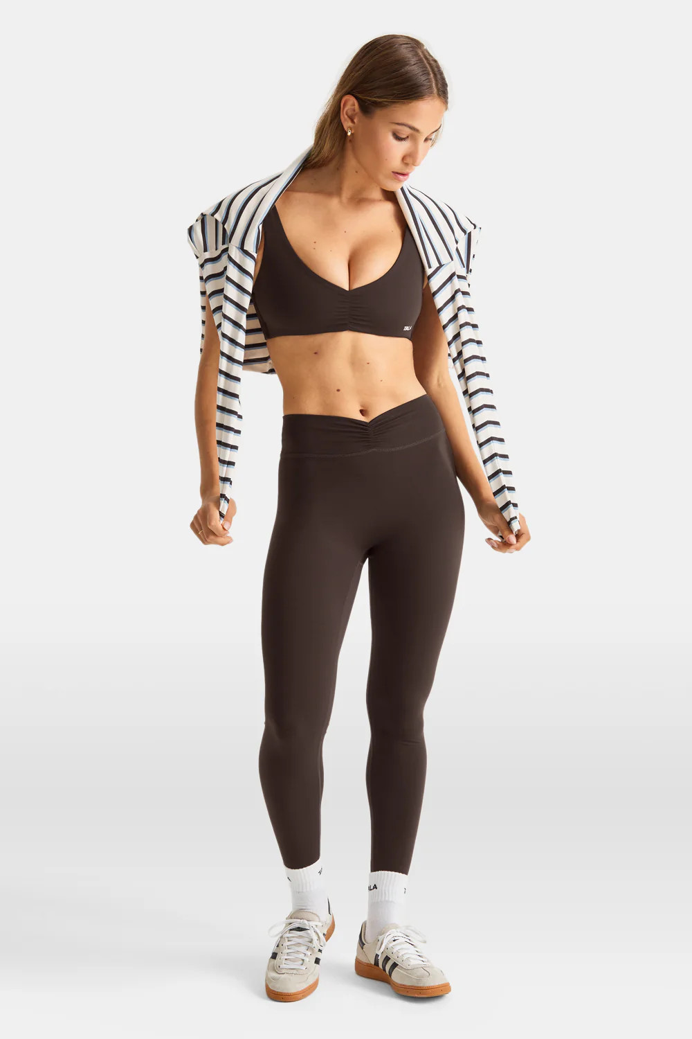 DayFlex Ruched Waist No Front Seam Legging - Americano | TALA (UK)