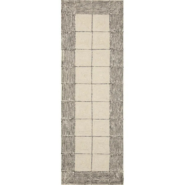 Chris Loves Julia x Loloi Francis Collection FRA-02 Cream / Black, ContemporaryArea Rug | Wayfair North America