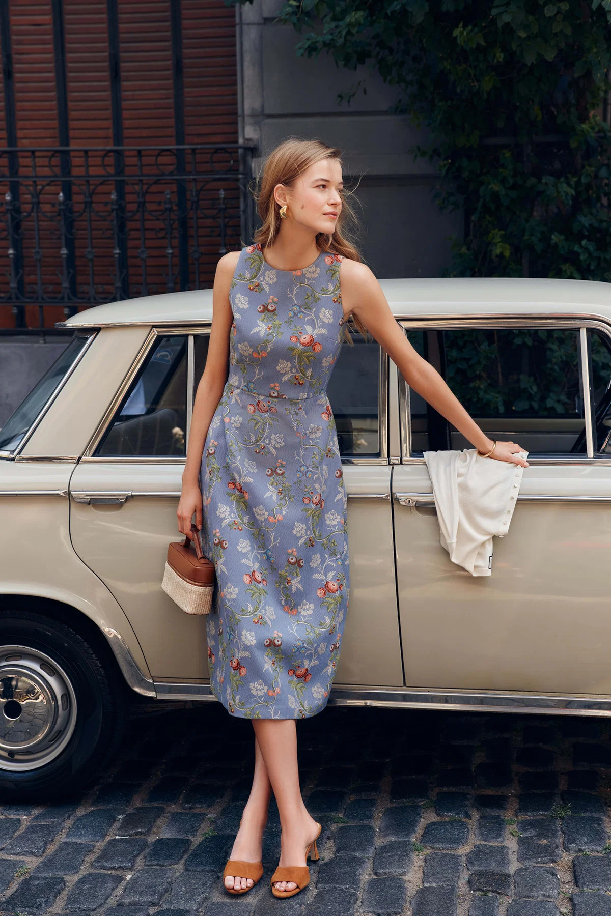Trellis Bloom Jacquard Manon Dress | Tuckernuck (US)