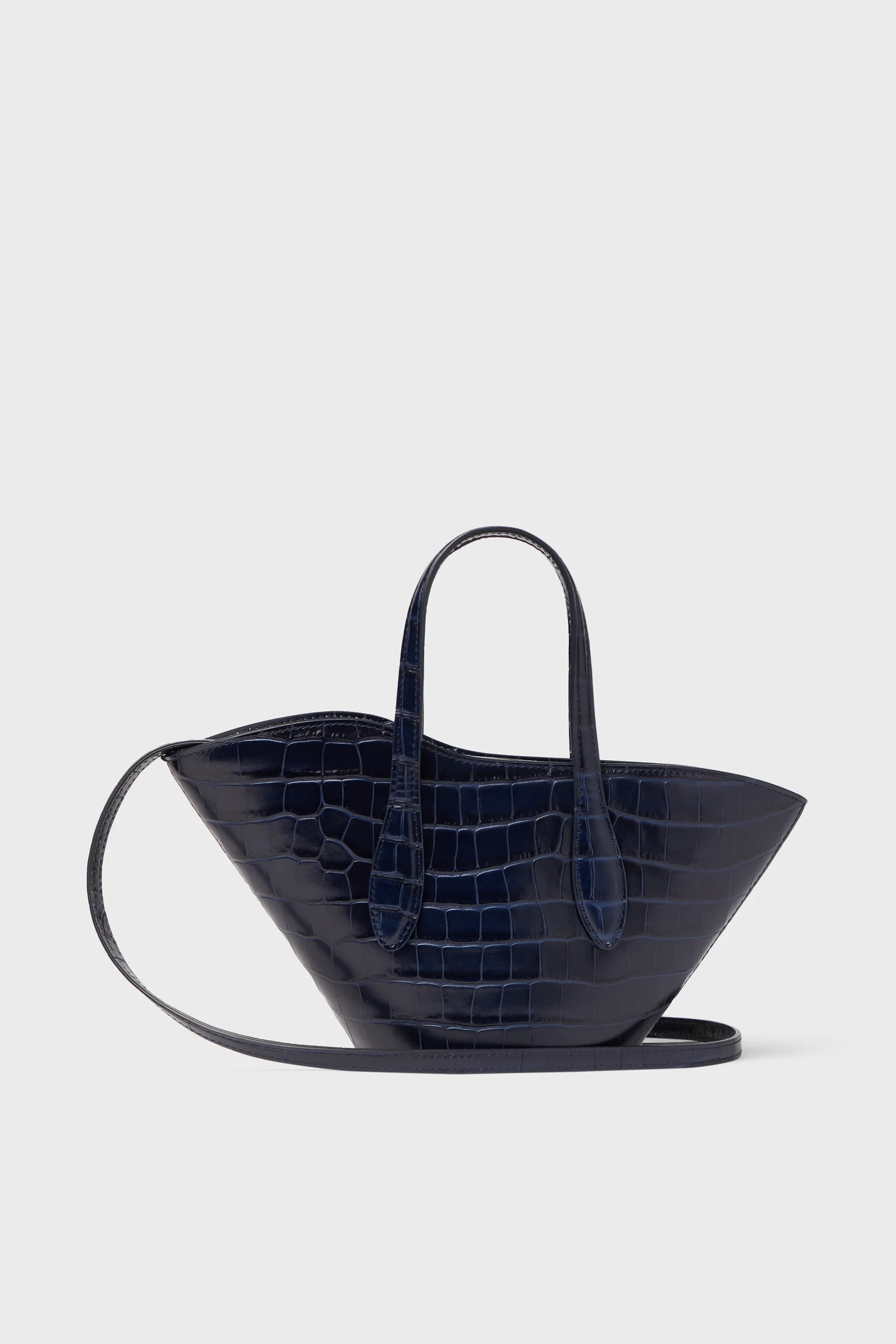 Navy Croc Open Tulip Micro Tote | Tuckernuck (US)