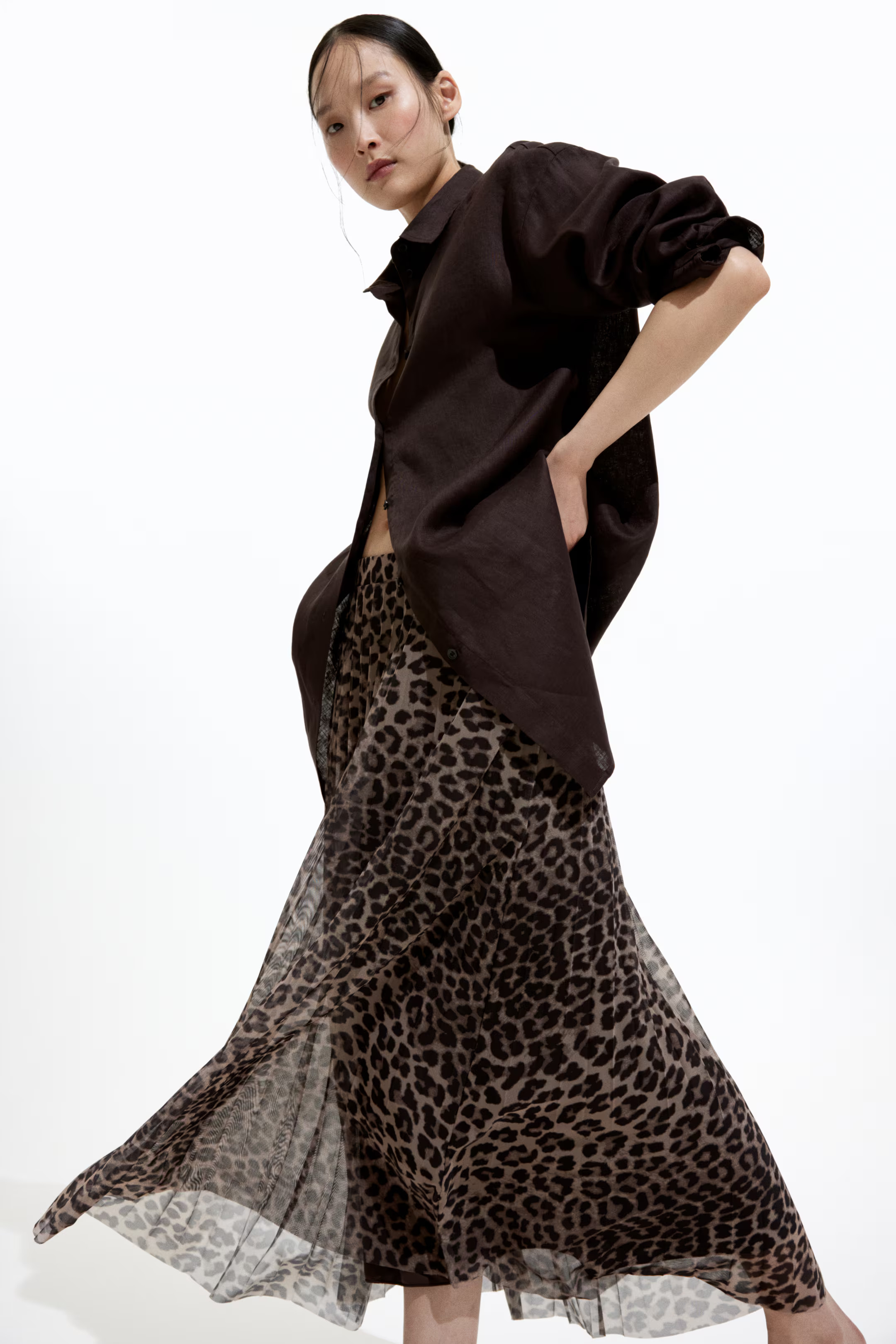 Pleated Mesh Skirt | H&M (US + CA)