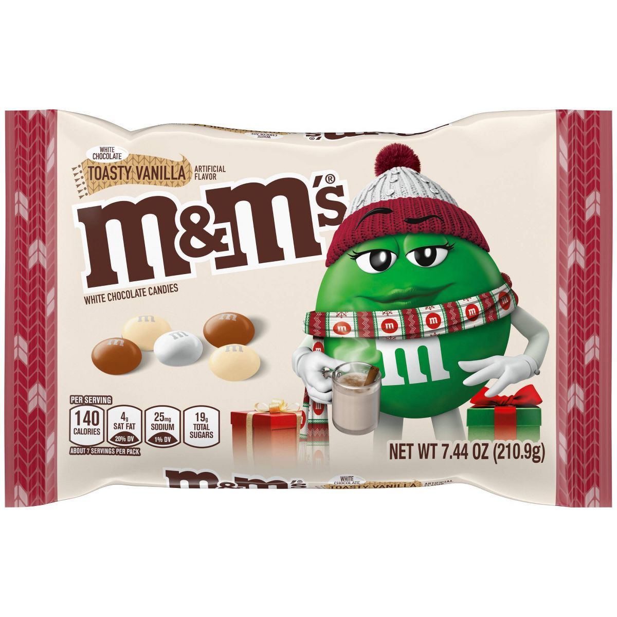 M&M'S White Chocolate Toasty Vanilla Holiday Christmas Candy - 7.44oz | Target