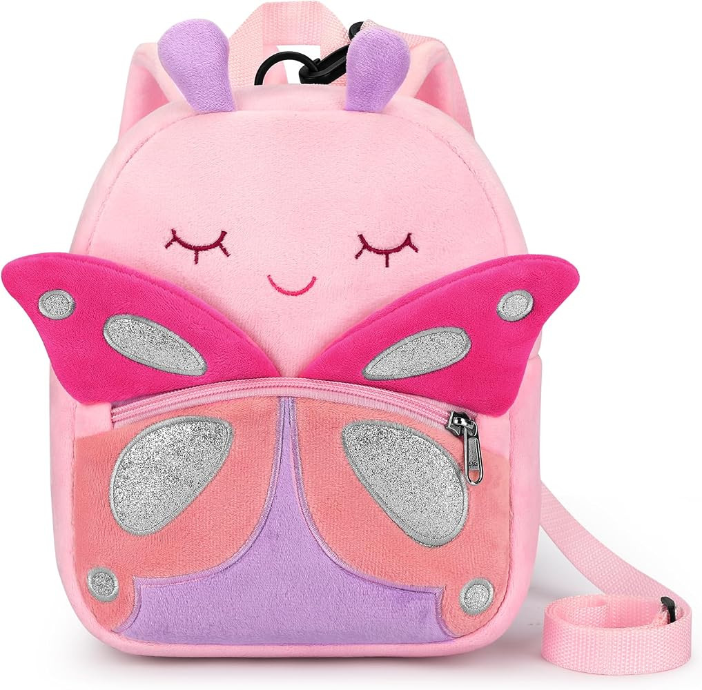 Toddler Backpacks for Girls 2-4: Plush Backpack -3D Animal Cartoon Mini Travel Bag -10 inch Toddl... | Amazon (US)