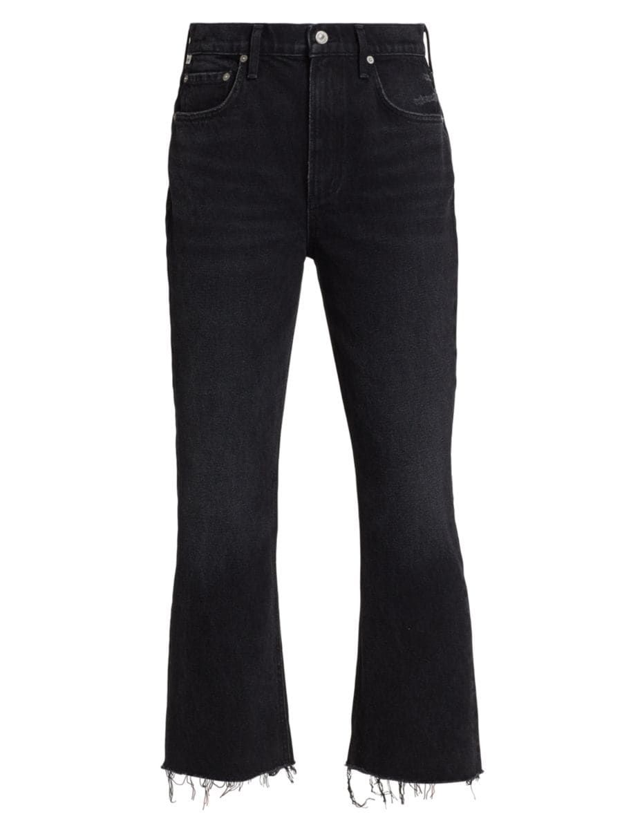 Isola Cropped Boot-Cut Jeans | Saks Fifth Avenue