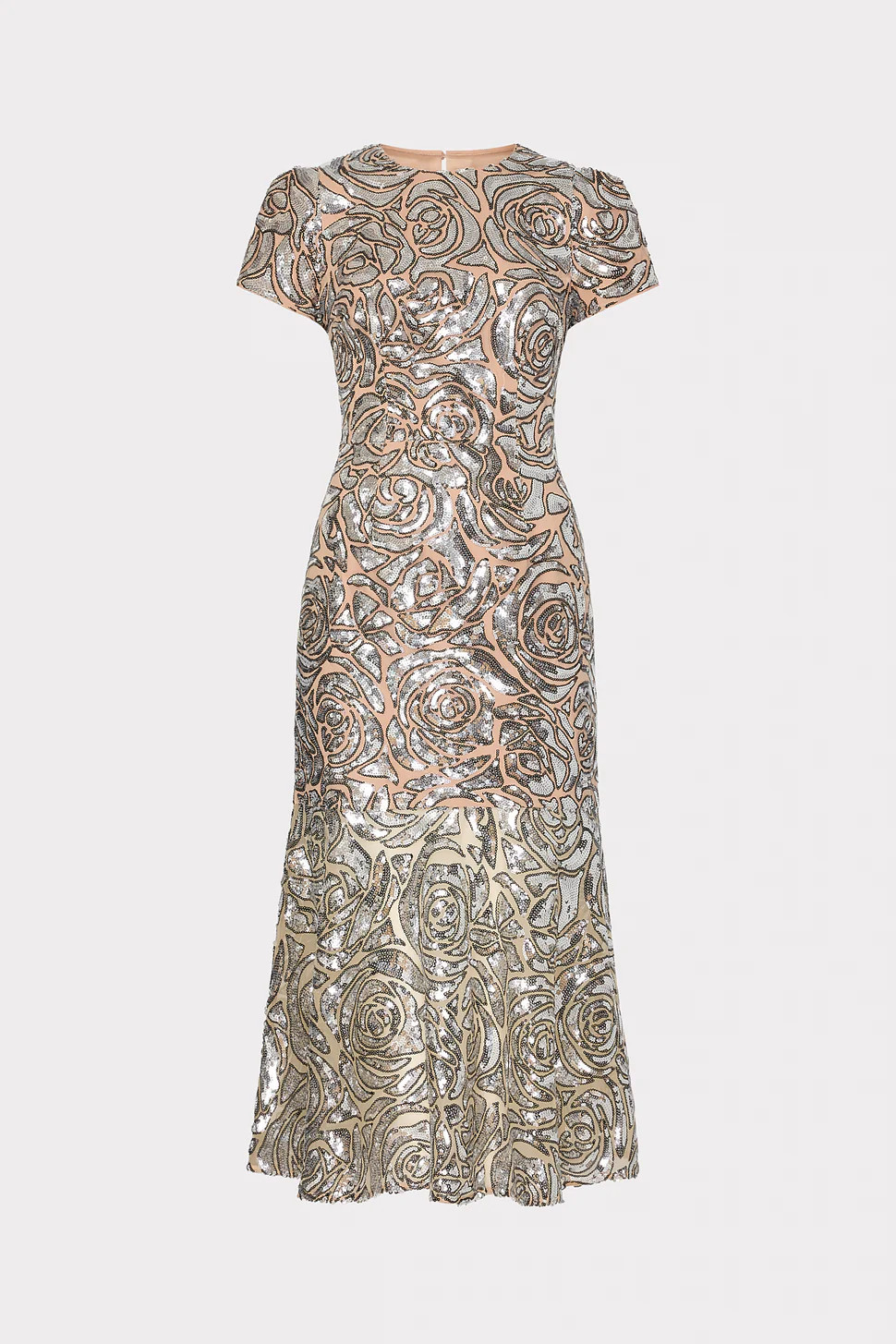 Tahlia Rose Sequins Midi Dress | MILLY