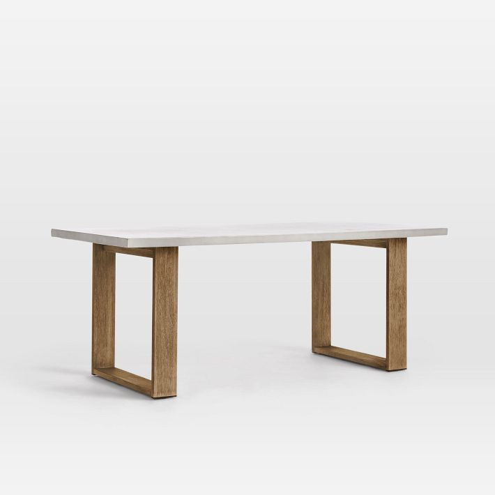 Portside Outdoor Concrete Dining Table (72") - ADA | West Elm (US)