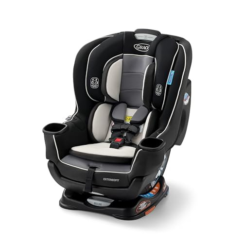 Graco Extend2Fit Convertible Car Seat, Rear and Forward Facing Car Seat with Adjustable Extension Panel for Extra Legroom, Great Gift for Baby Shower or Baby Registry, Gotham | Amazon (US)