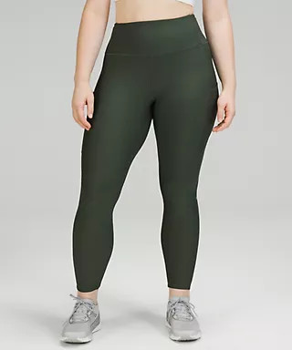 Fast and Free High-Rise Fleece Tight 28" | Women's Pants | lululemon | Lululemon (US)