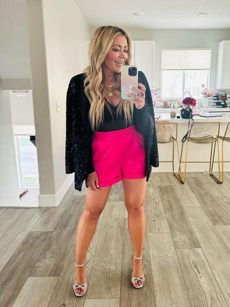 Birthday outfit! ✨ These shorts are so fun and less than $60! And my shoes are so sparkly and super comfy too. Everything is linked! 🥂

#LTKshoecrush #LTKstyletip #LTKunder100