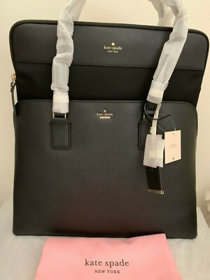 NWT Kate Spade Cameron Street Marybeth Large Tote Laptop Bag $398 BLACK PXRU7708 | eBay US