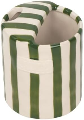 Coffee Mug Espresso Cup 10oz Ceramic Coffee Mugs Porcelain Coffee Cup Hand-Painted Striped Art Mu... | Amazon (US)