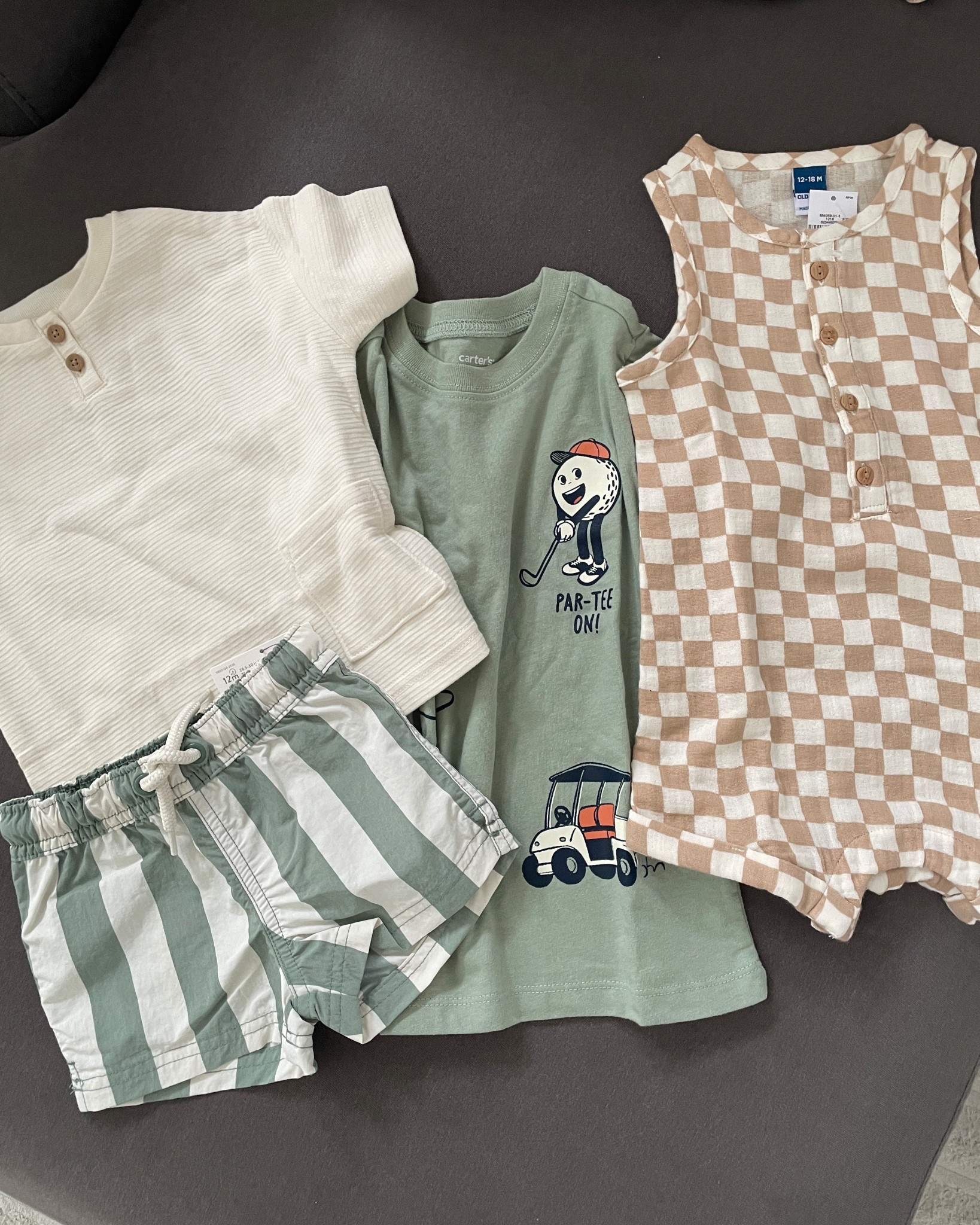 Baby boy summer haul
Carters 
Old navy 


#LTKBaby