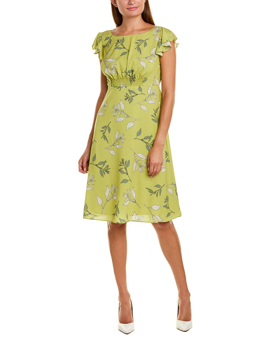 Adrianna Papell Tranquil Leaves A-Line Dress | Gilt