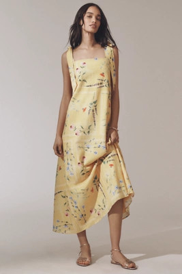 La Maise Studio Aria Linen Blend Dress | Anthropologie (US)
