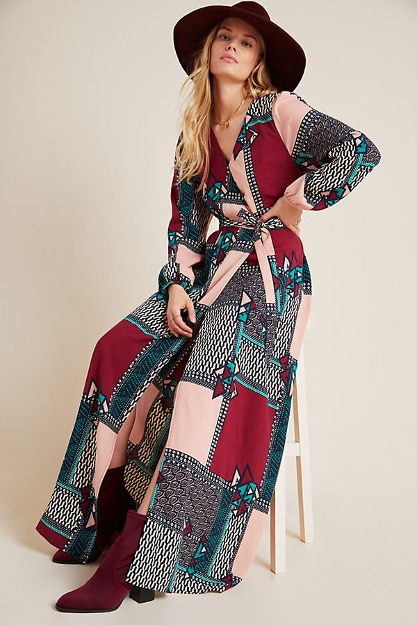 Virginia Wrap Maxi Dress By Porridge in Assorted Size M P | Anthropologie (US)