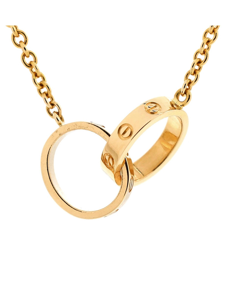 Pre-Owned Cartier Love Interlocking Necklace 18K Gold | Bloomingdale's (US)