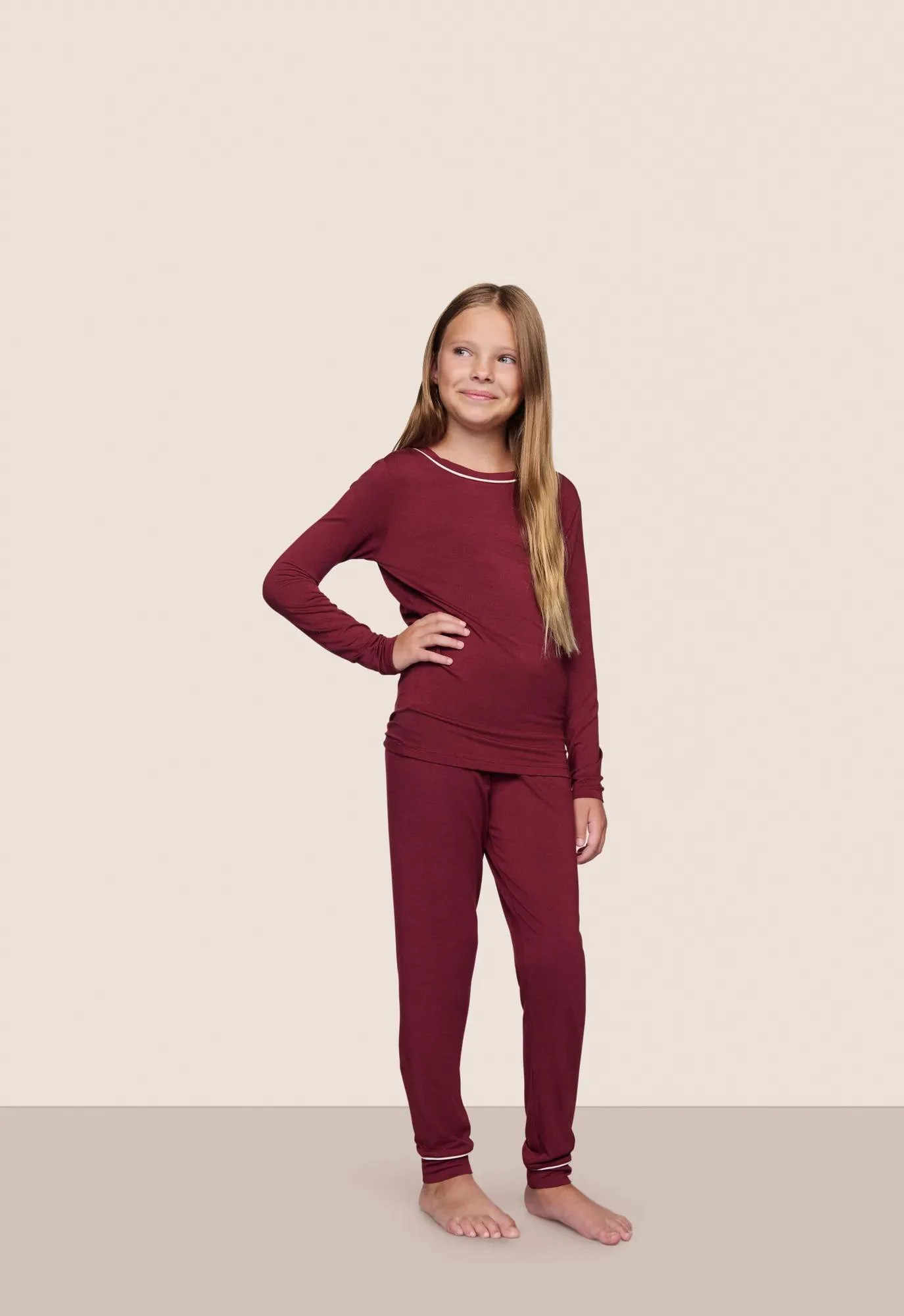 Kids TENCEL™ Modal Unisex Long PJ Set | Eberjey