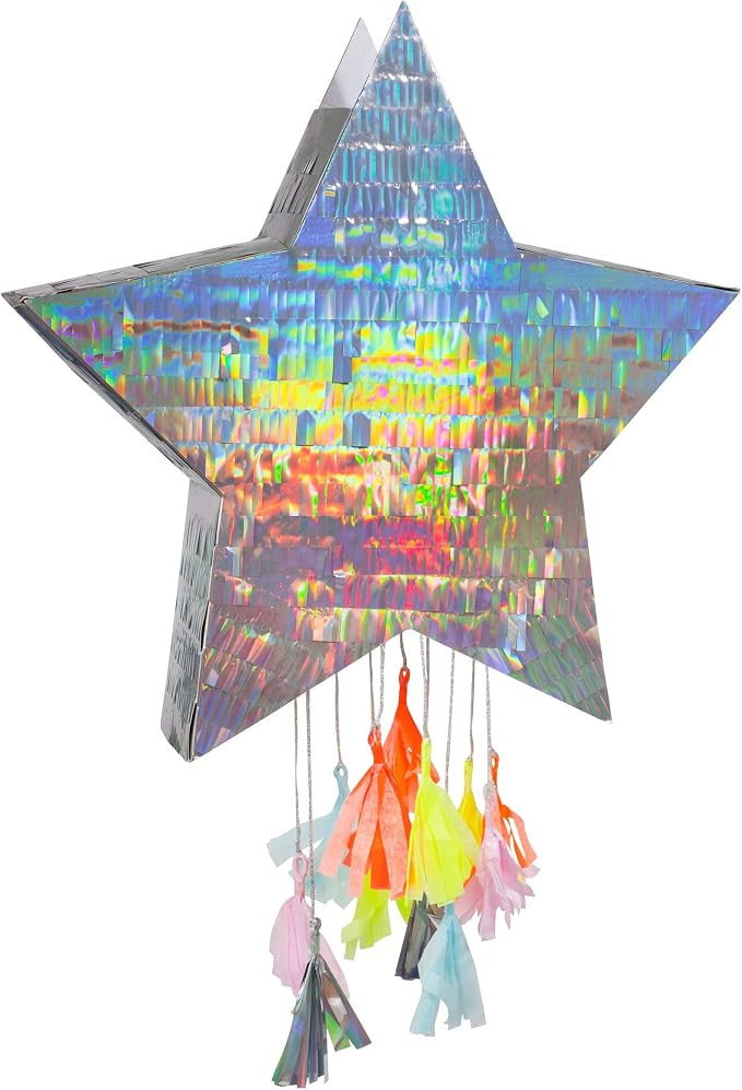 Meri Meri Silver Star Party Piñata (Pack of 1) | Amazon (US)