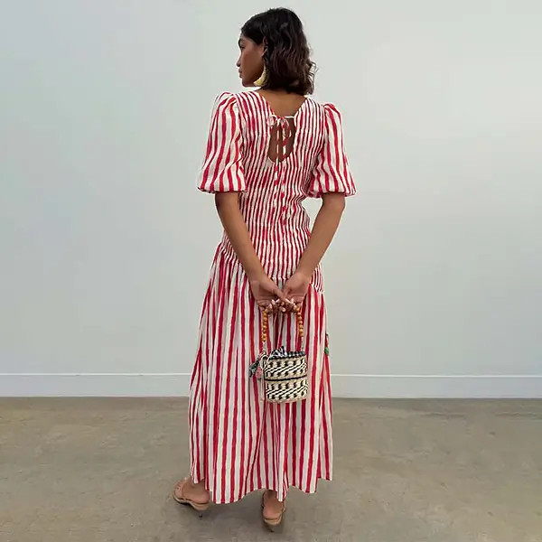 Red Stripe Nara Dress | Never Fully Dressed US