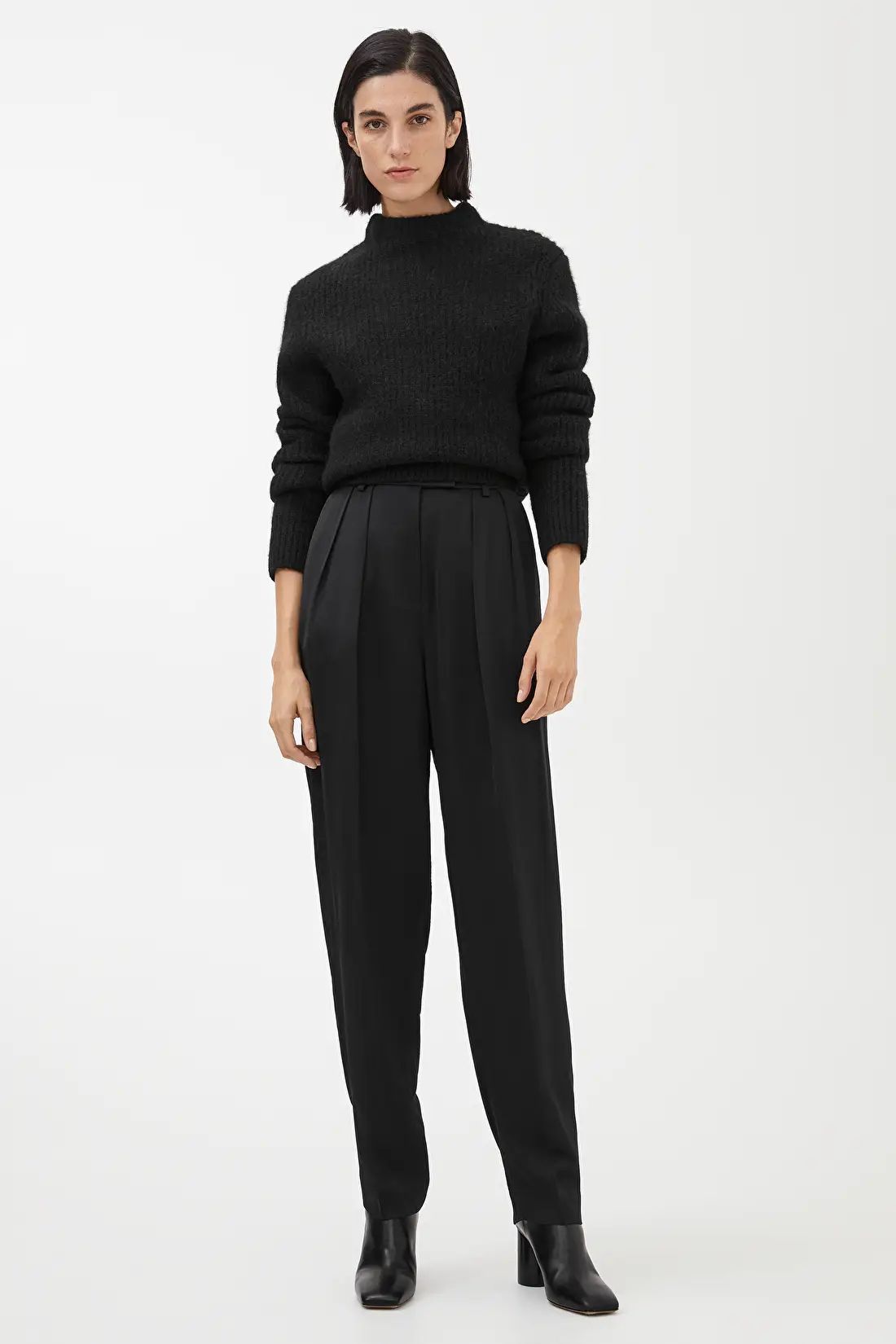 Tapered Satin Trousers | ARKET
