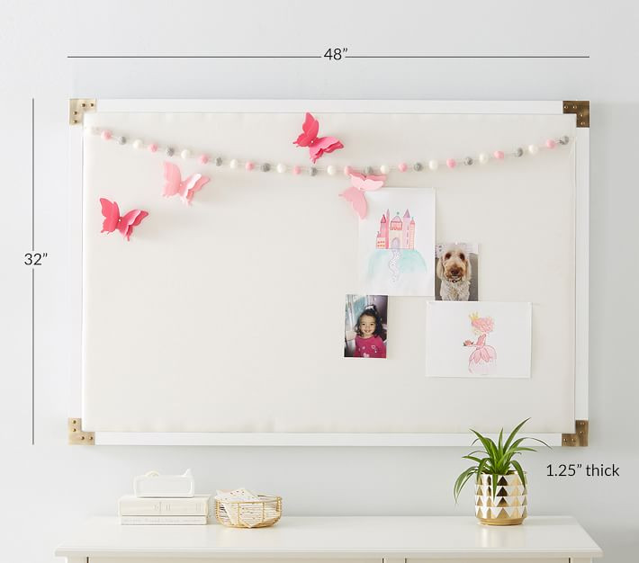 White Campaign Pinboard | Pottery Barn Kids