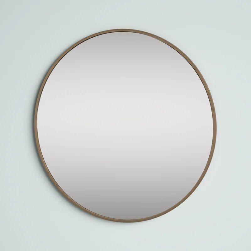 Sabine Metal Round Wall Mirror | Wayfair North America