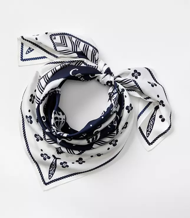 French Riviera Square Scarf | LOFT