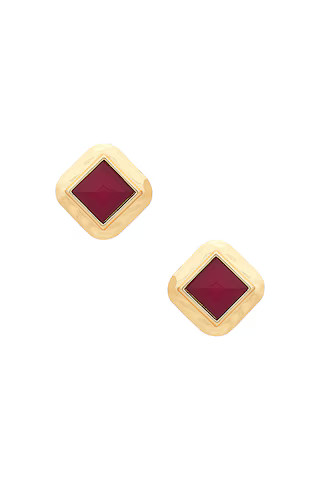Heaven Mayhem Kiss Earrings in Gold & Red from Revolve.com | Revolve Clothing (Global)