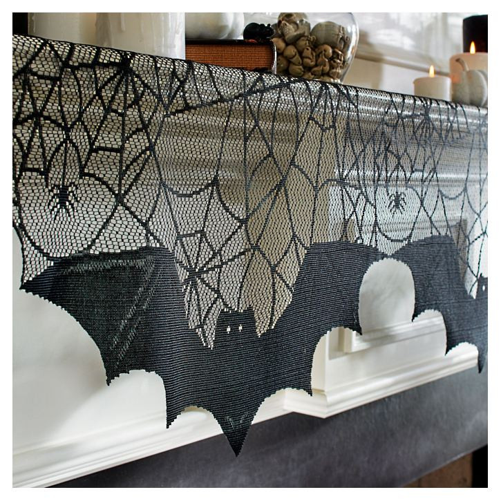 Bats Mantel Scarf | Grandin Road | Grandin Road