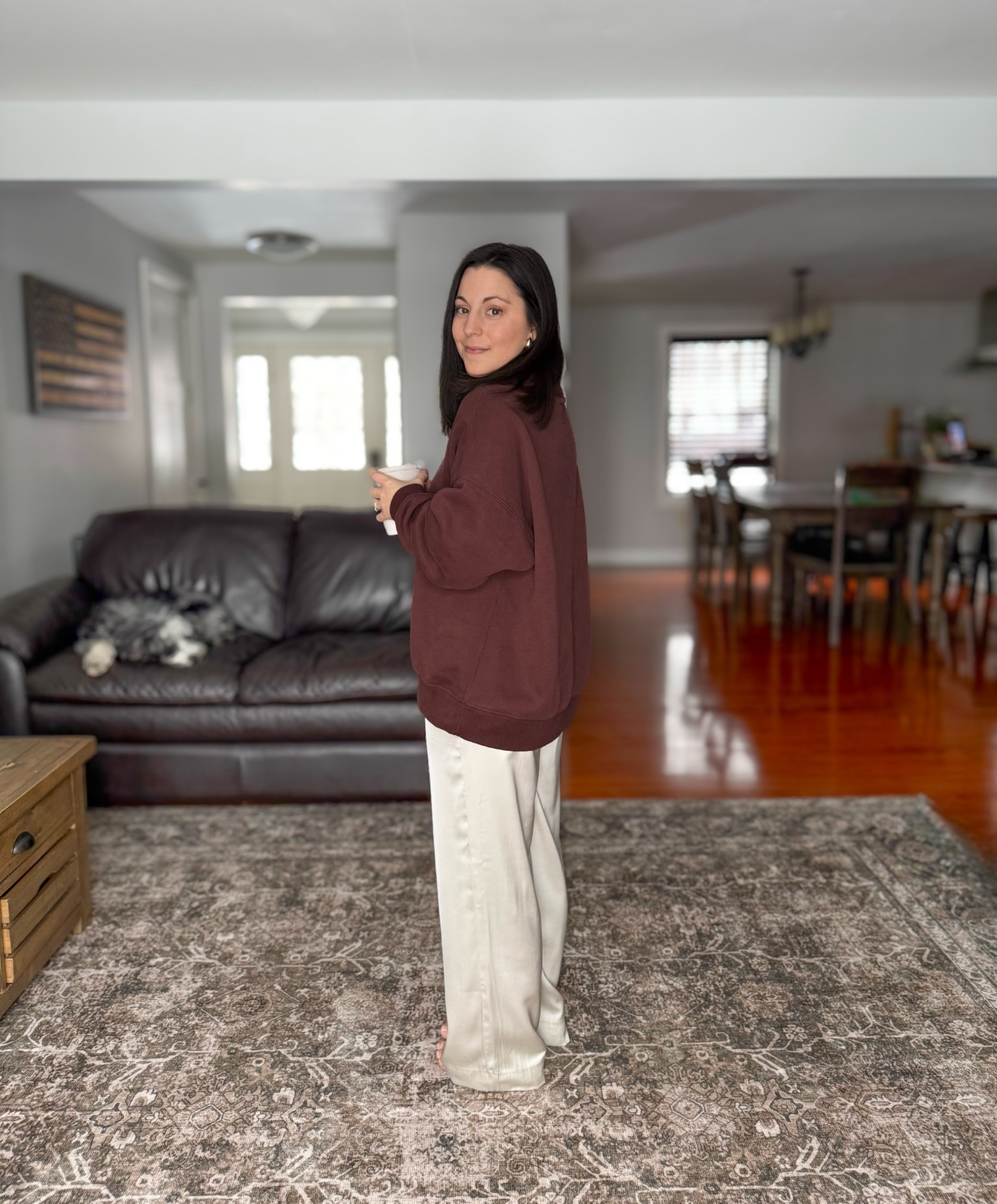 Size xs sweater, small short pants
For reference I am:
5ft, 120lbs, 26” waist

@abercrombie 

#LTKootd #LTKPetite #LTKSeasonal