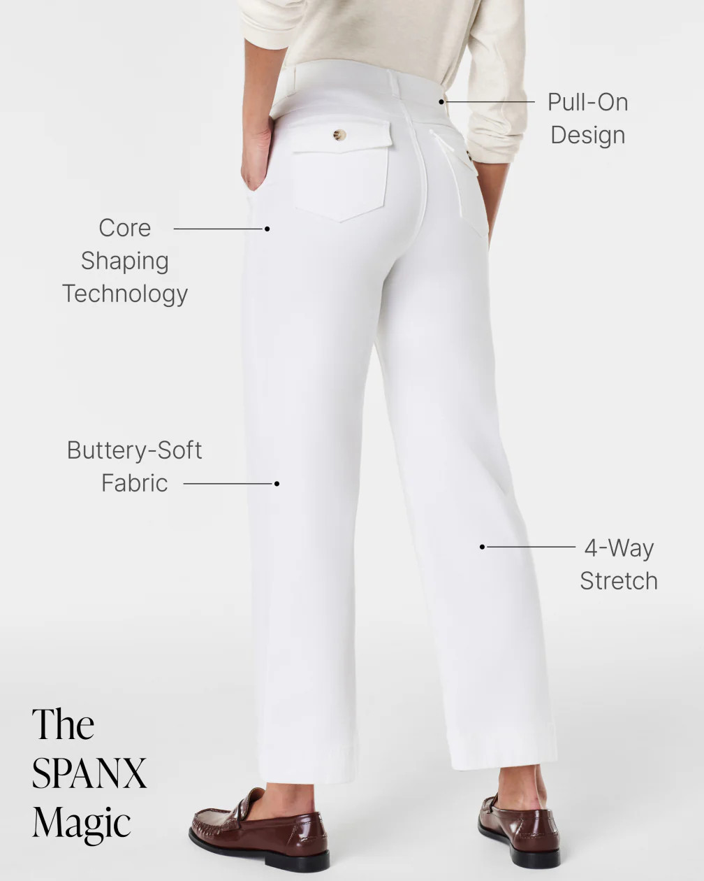 Stretch Twill Cropped Pant | Spanx