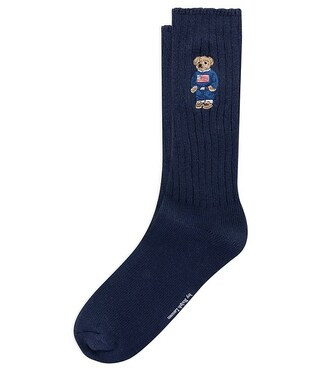 American Flag Bear Dress Socks | Dillard's