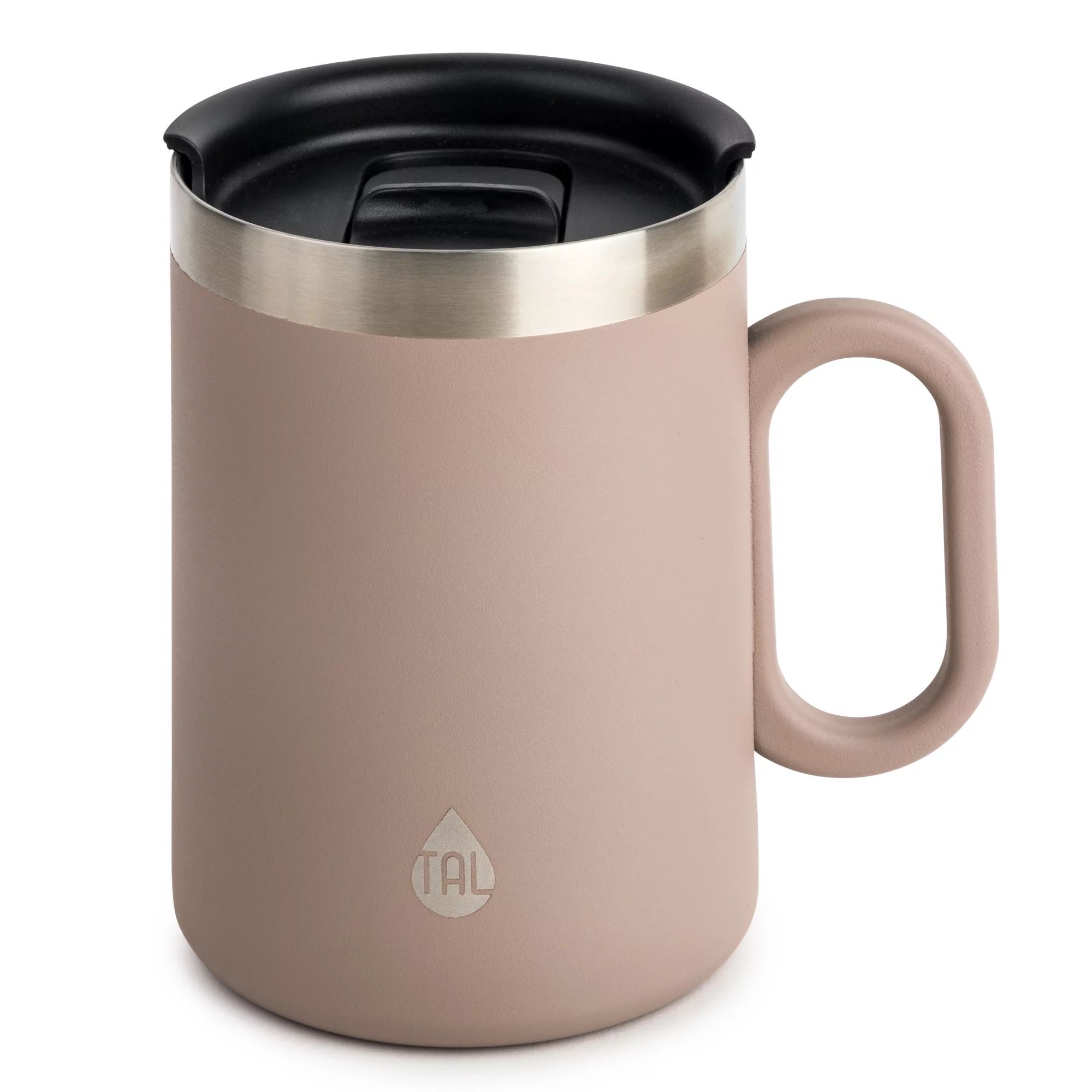 TAL Stainless Steel Brew Coffee Mug 15 fl oz, Taupe | Walmart (US)
