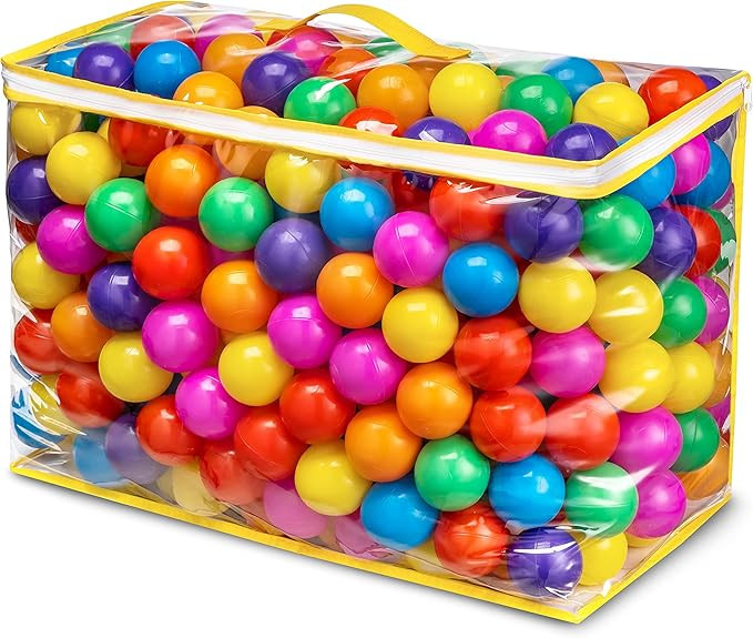 Ball Pit Balls Phthalate Free BPA Free Crush Proof Plastic - 7 Bright Colors in Reusable Play Toy... | Amazon (US)