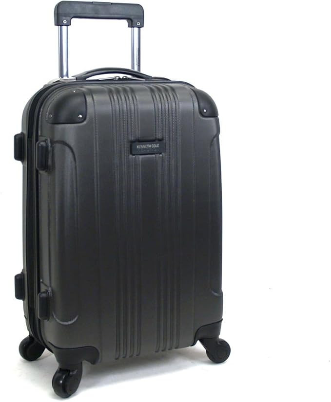 Kenneth Cole REACTION Out of Bounds Lightweight Hardshell 4-Wheel Spinner Luggage, Charcoal, 20-I... | Amazon (US)