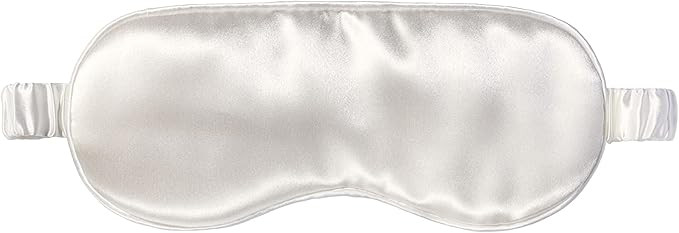 Slip Silk Sleep Mask, White (One Size) - 100% Pure Mulberry 22 Momme Silk Eye Mask - Comfortable ... | Amazon (US)