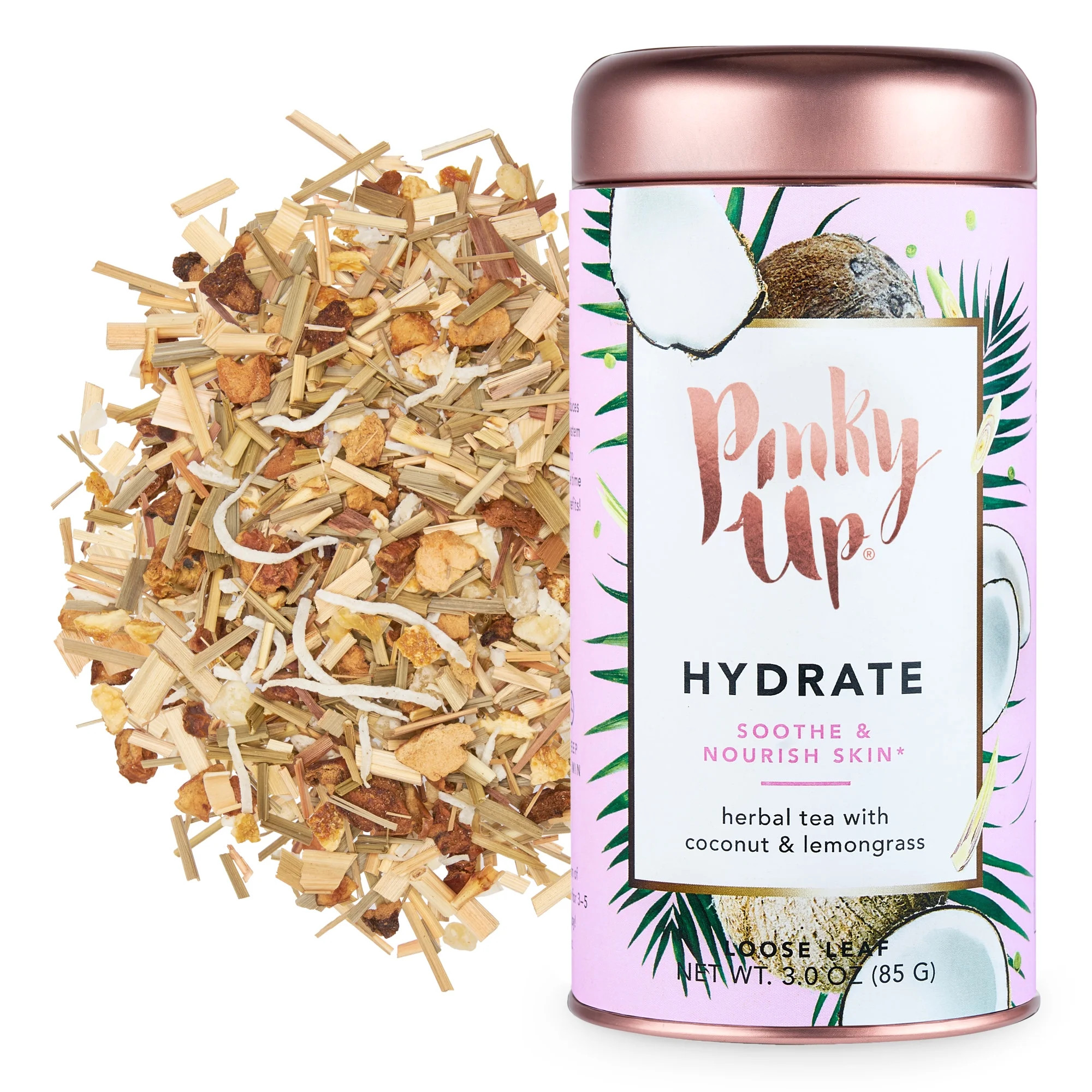 Pinky Up Hydrate Loose Leaf Wellness Tea, 3.0 Ounce Tin, 25 Servings | Walmart (US)