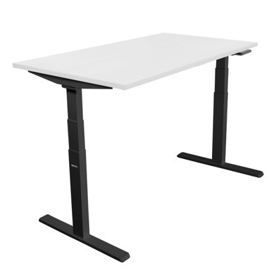 Mount-It! Ultimate Dual Motor Electric Standing Desk with 48" Tabletop, Black & White | Target